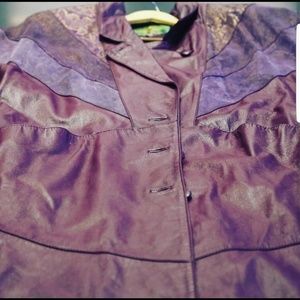 Vintage leather trench coat